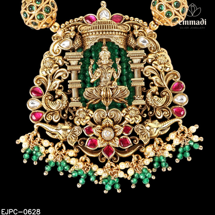 Long Necklace Premium Kundan Nakshi