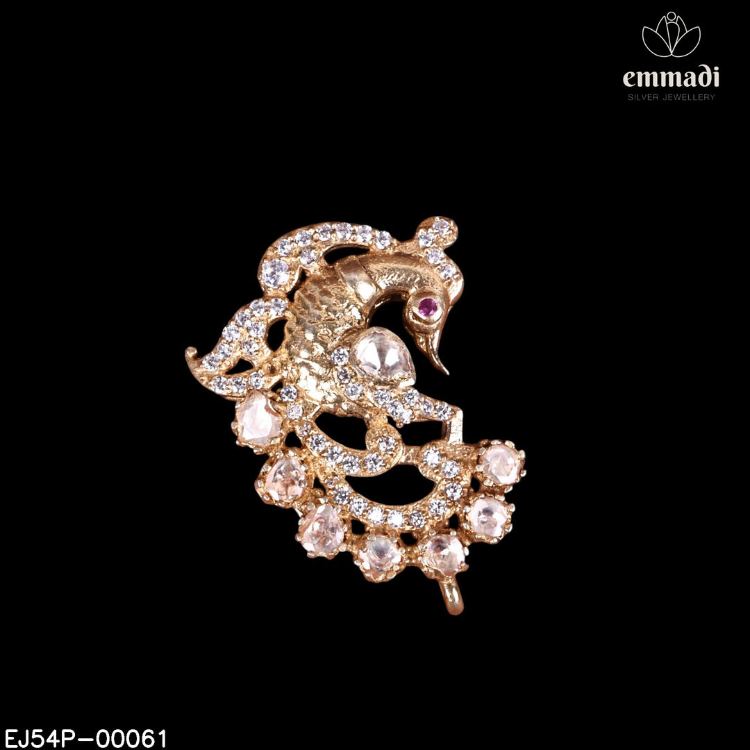 Pendant Brouch Moissanite