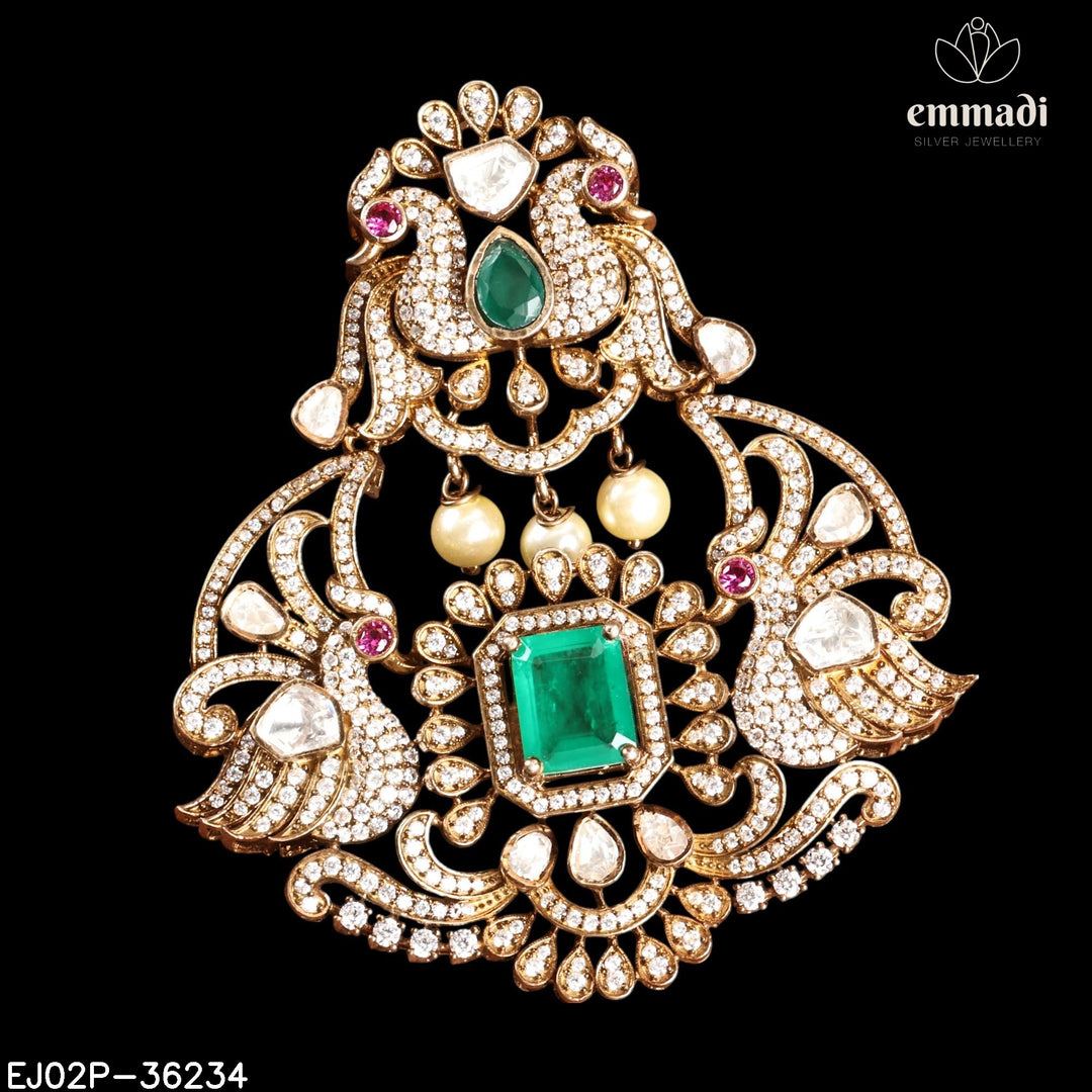 Pendant Brouch Moissanite