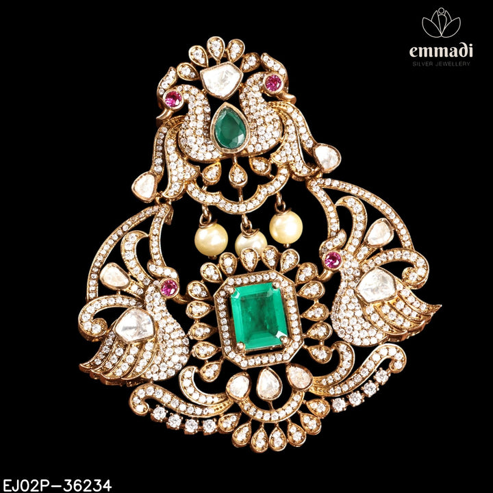 Pendant Brouch Moissanite