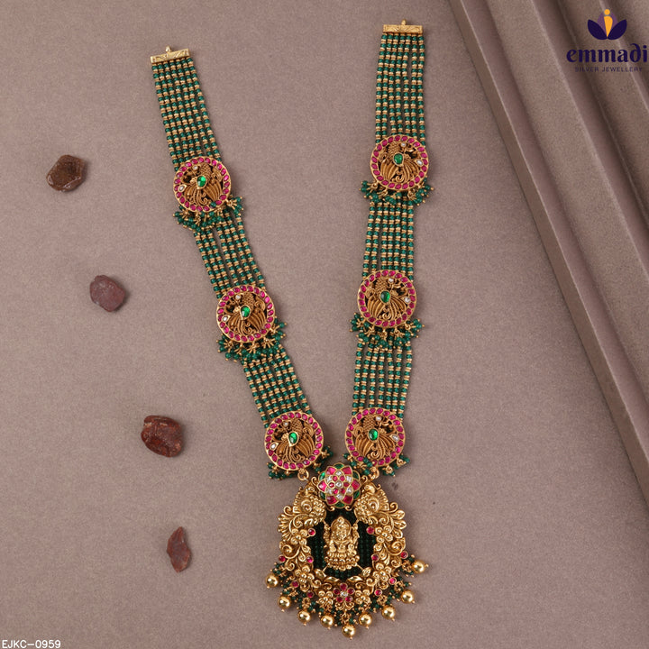 Long Necklace Premium Kundan Nakshi