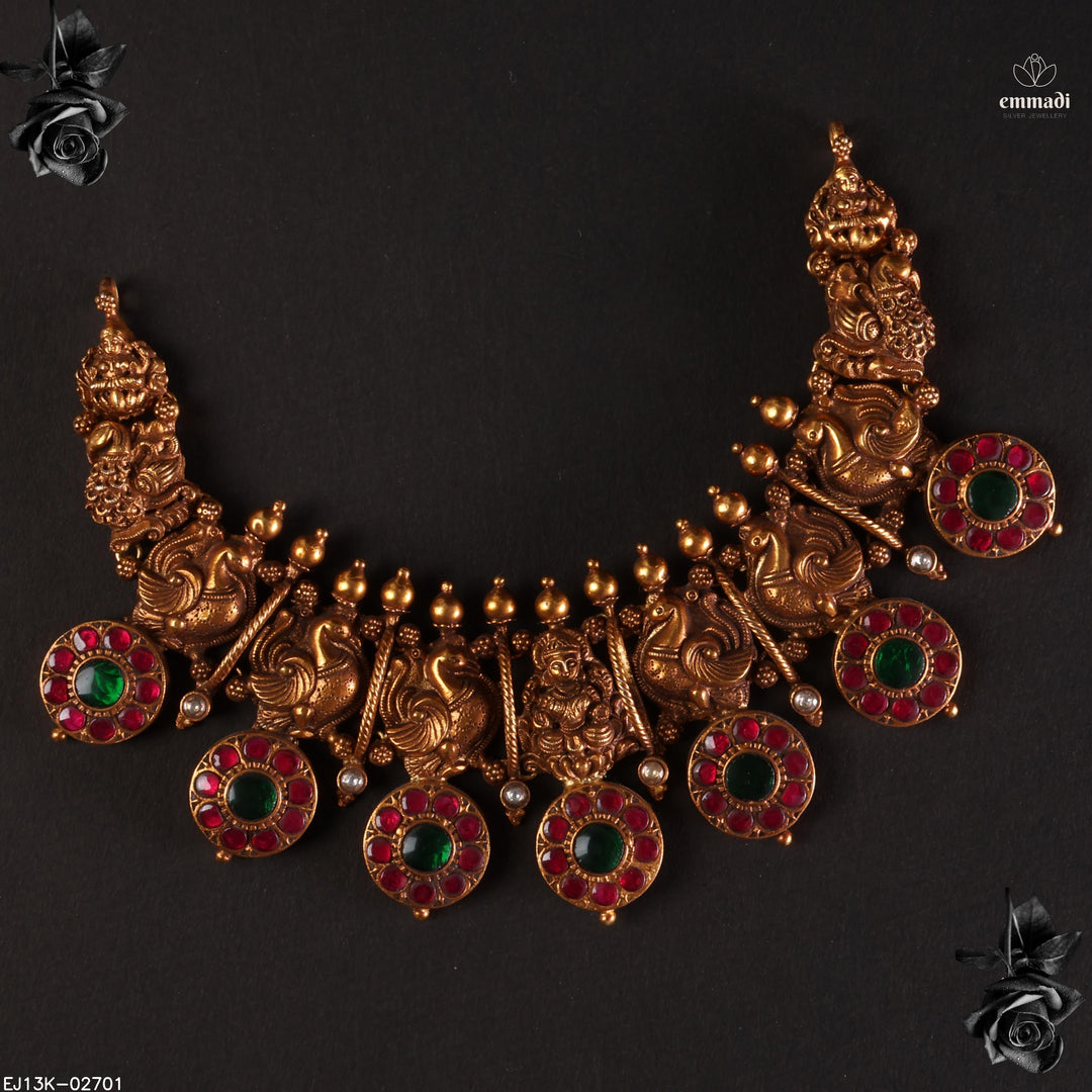 Short Necklace Kundan Nakshi