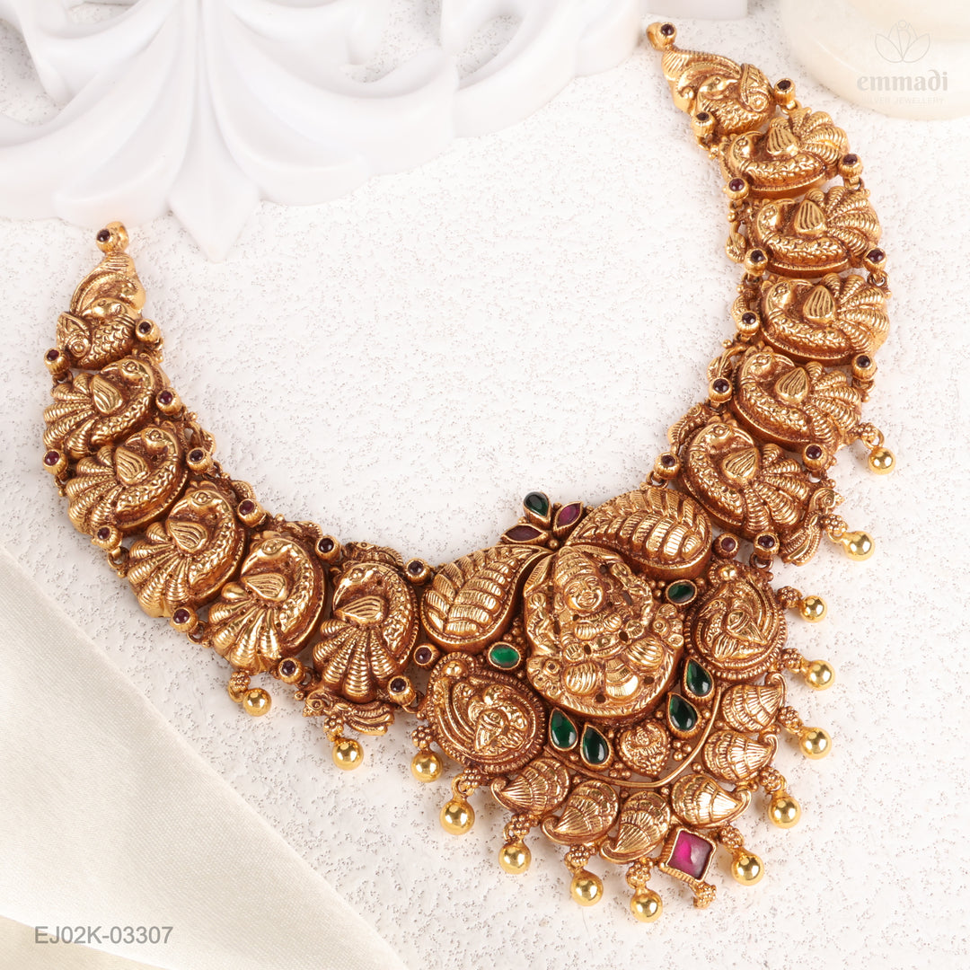 Short Necklace Kundan Nakshi