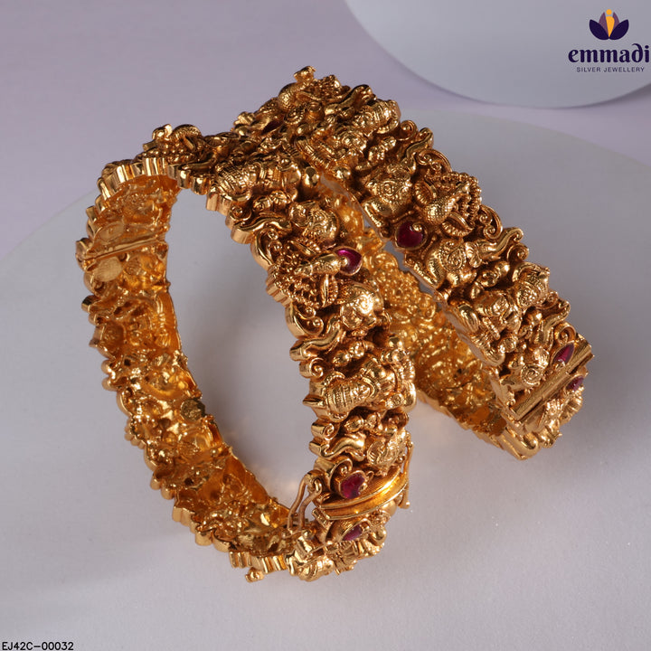 Bangles Premium Kundan Nakshi