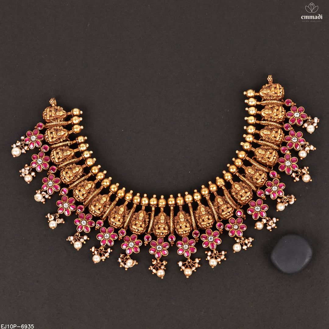 Short Necklace Kundan Nakshi
