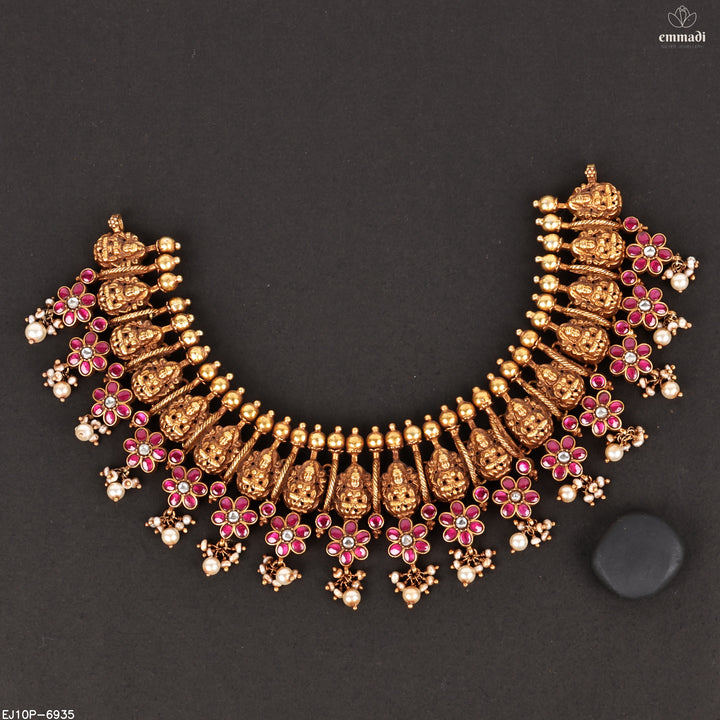 Short Necklace Kundan Nakshi