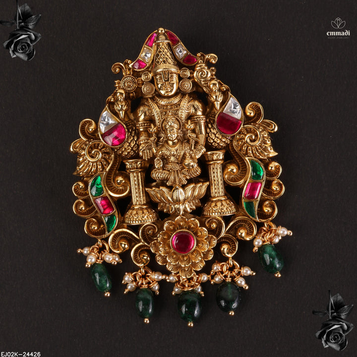 Pendant Premium Kundan Nakshi