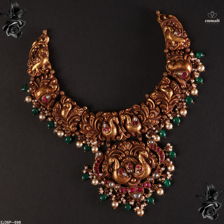 Short Necklace Kundan Nakshi