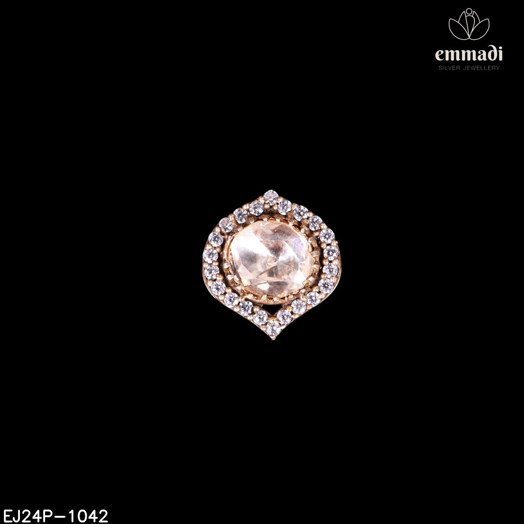 Pendant Brouch Moissanite