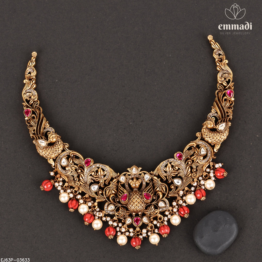 Short Necklace Kundan Nakshi