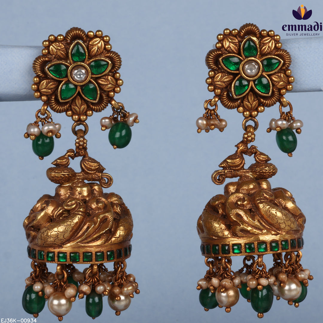 Jhumka Kundan Nakshi