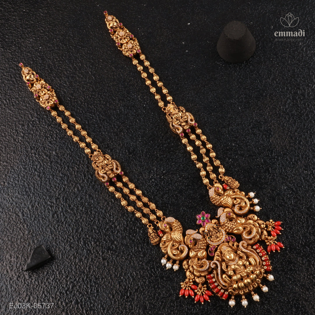 Long Necklace Kundan Nakshi