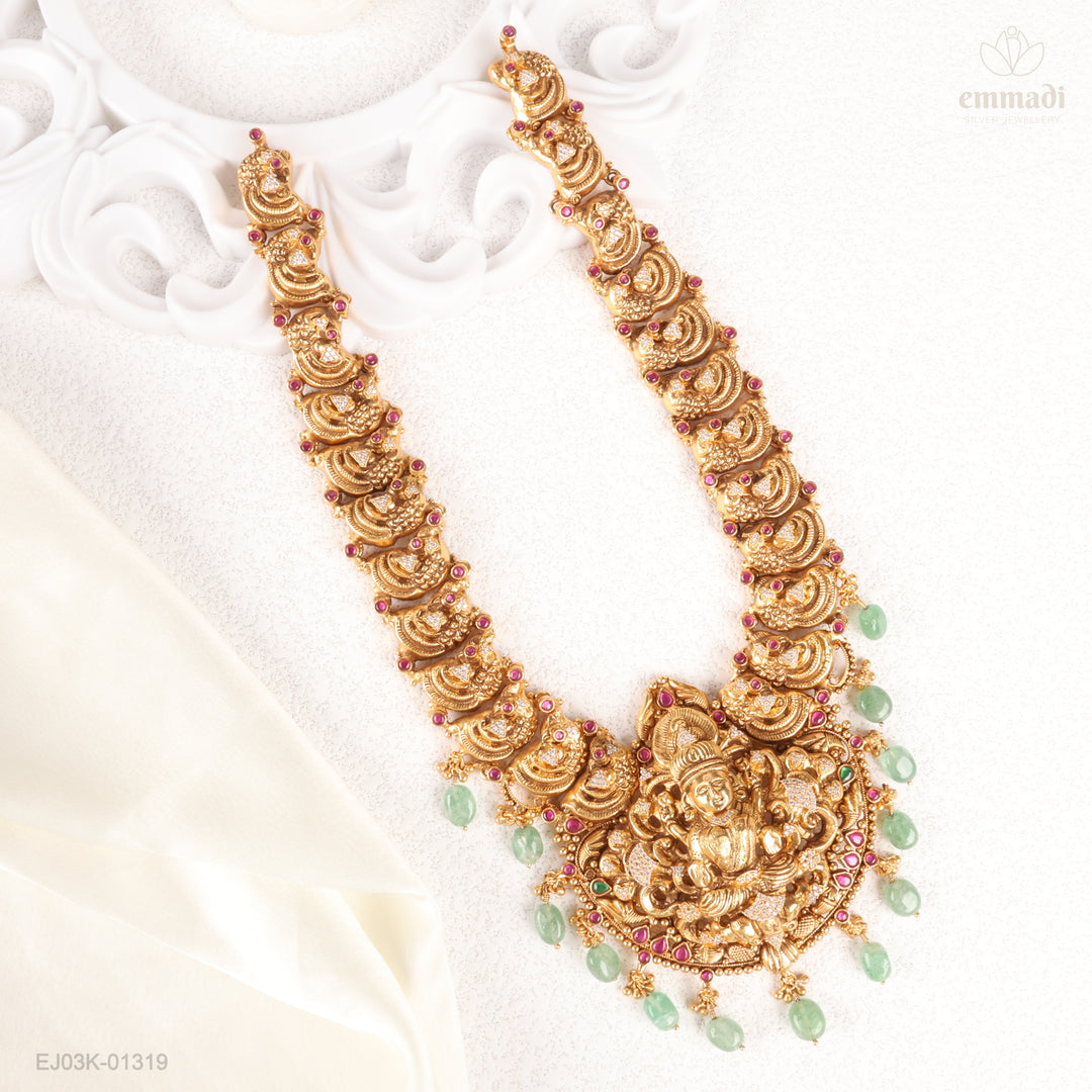 Long Necklace Kundan Nakshi