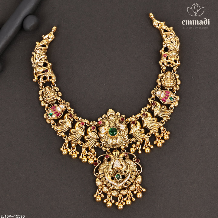 Short Necklace Kundan Nakshi
