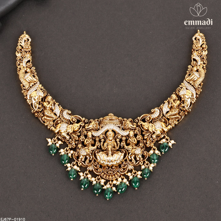 Short Necklace Premium Nakshi