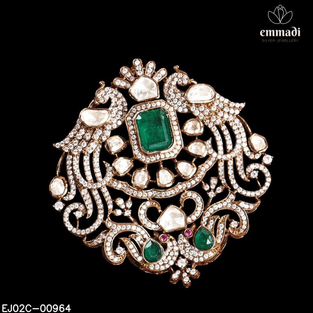 Pendant Brouch Moissanite