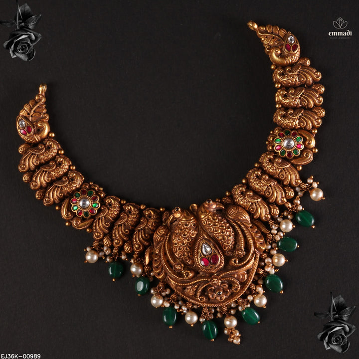 Short Necklace Kundan Nakshi