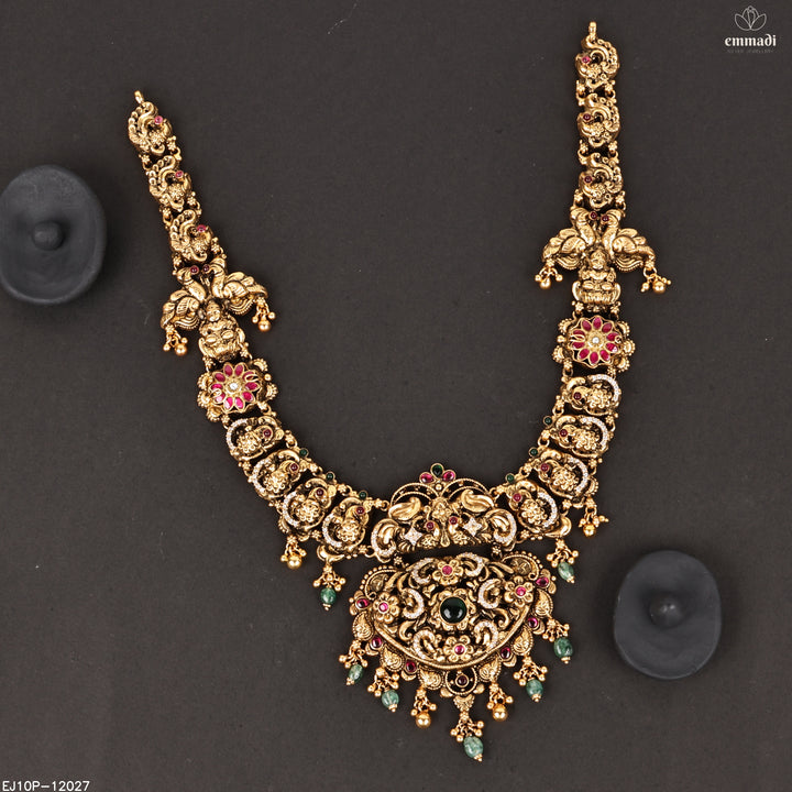 Long Necklace Kundan Nakshi