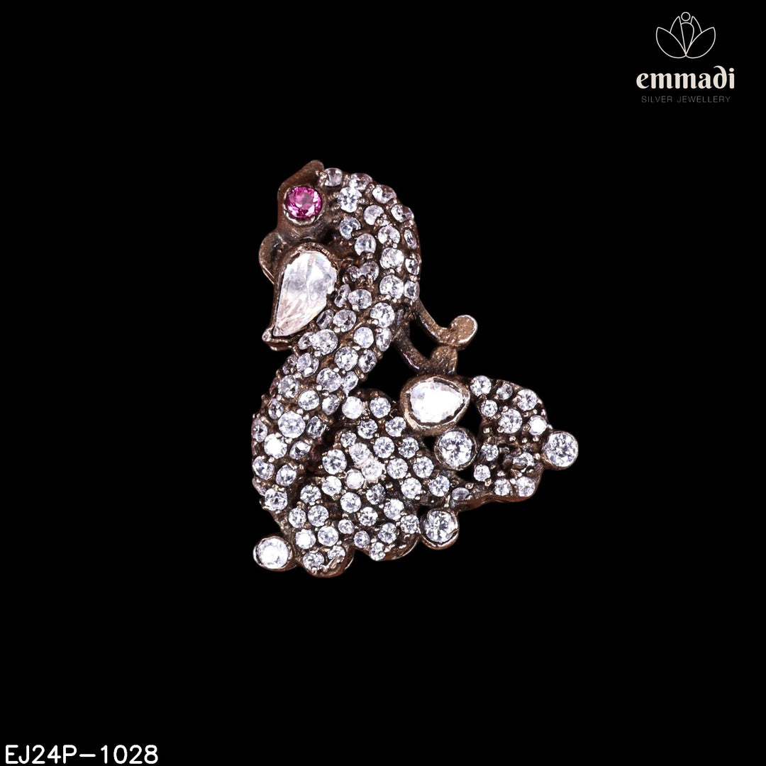 Pendant Brouch Moissanite