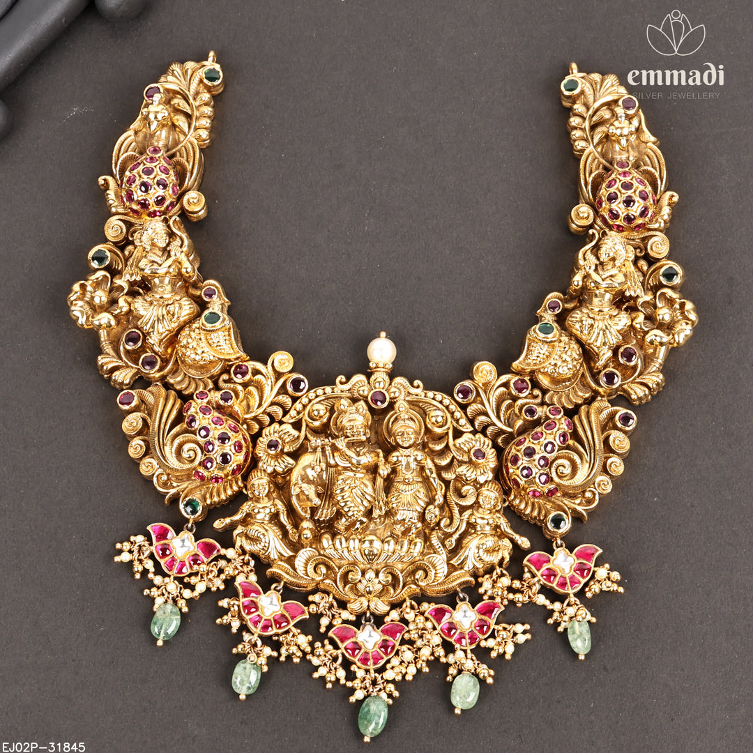Short Necklace Premium Nakshi