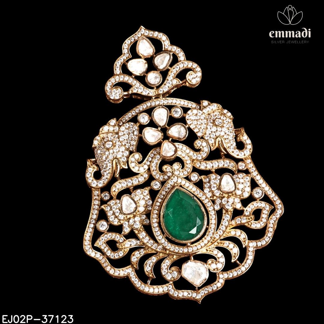 Pendant Brouch Moissanite