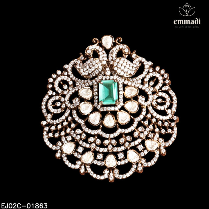 Pendant Brouch Moissanite