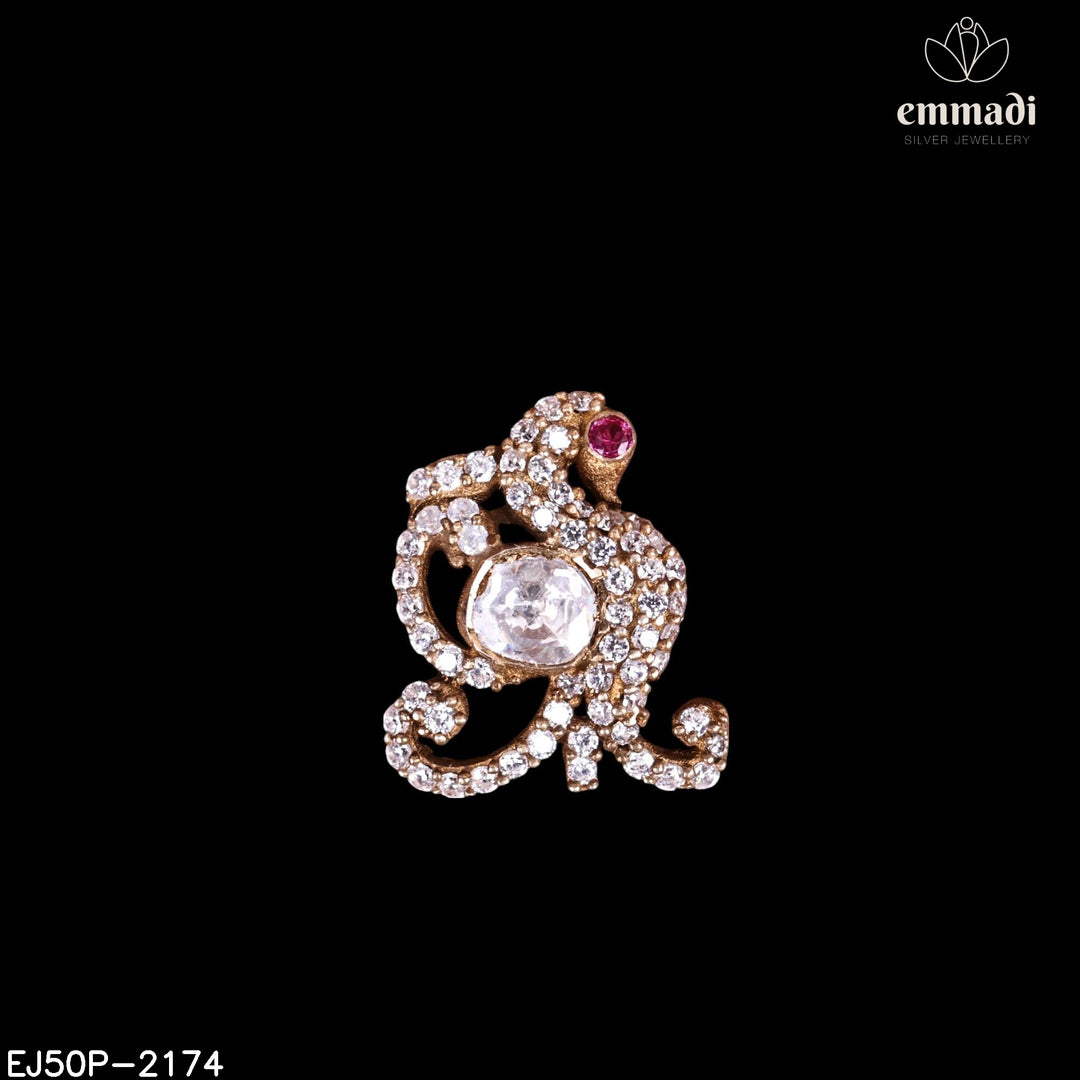 Pendant Brouch Moissanite