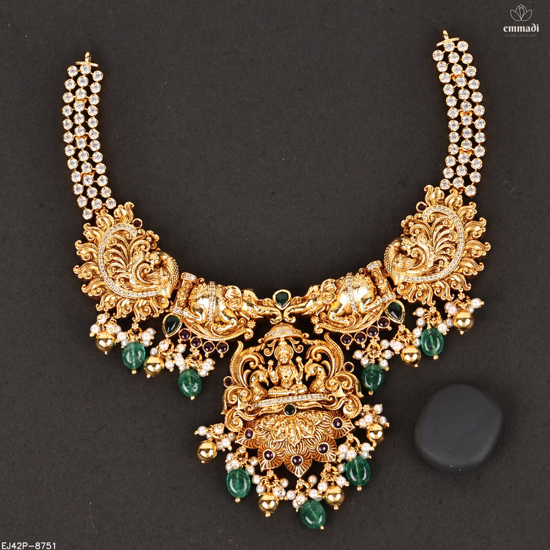 Short Necklace Premium Nakshi