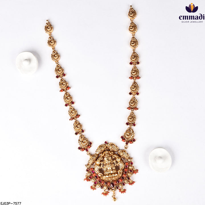 Long Necklace Kundan Nakshi