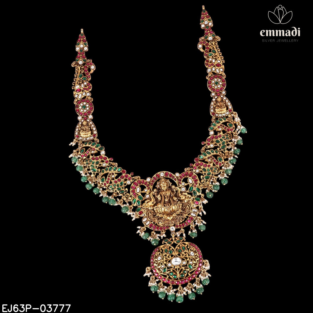 Long Necklace Kundan Nakshi
