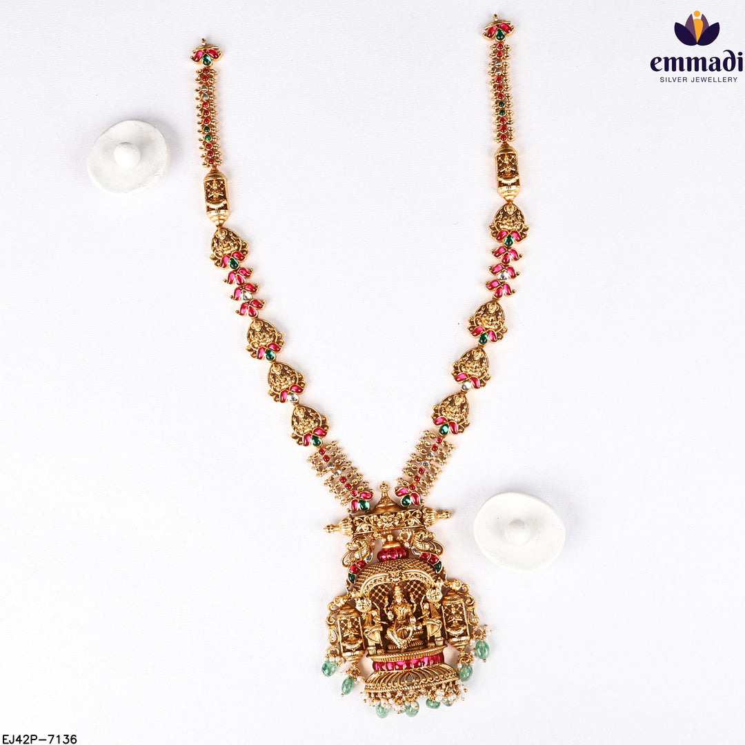 Long Necklace Kundan Nakshi