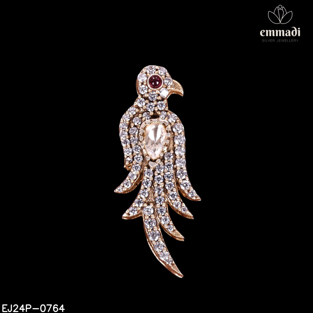 Pendant Brouch Moissanite