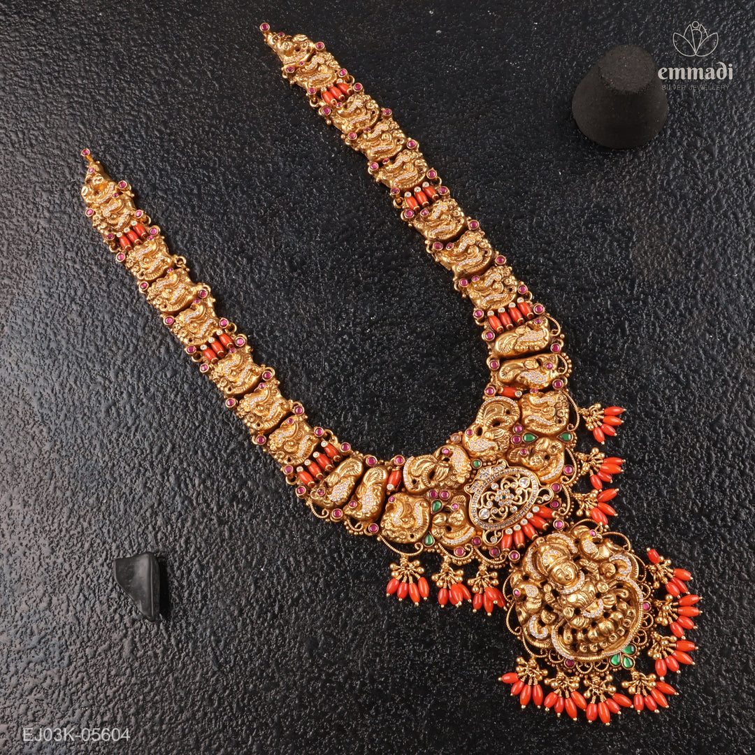 Long Necklace Kundan Nakshi