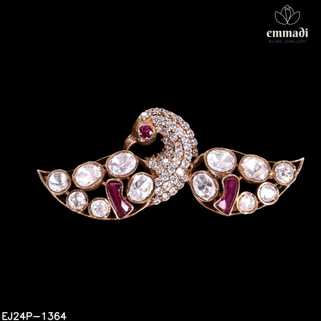 Pendant Brouch Moissanite