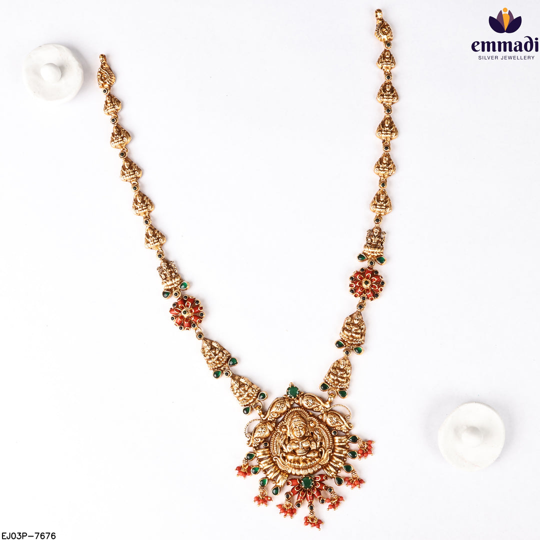 Long Necklace Kundan Nakshi