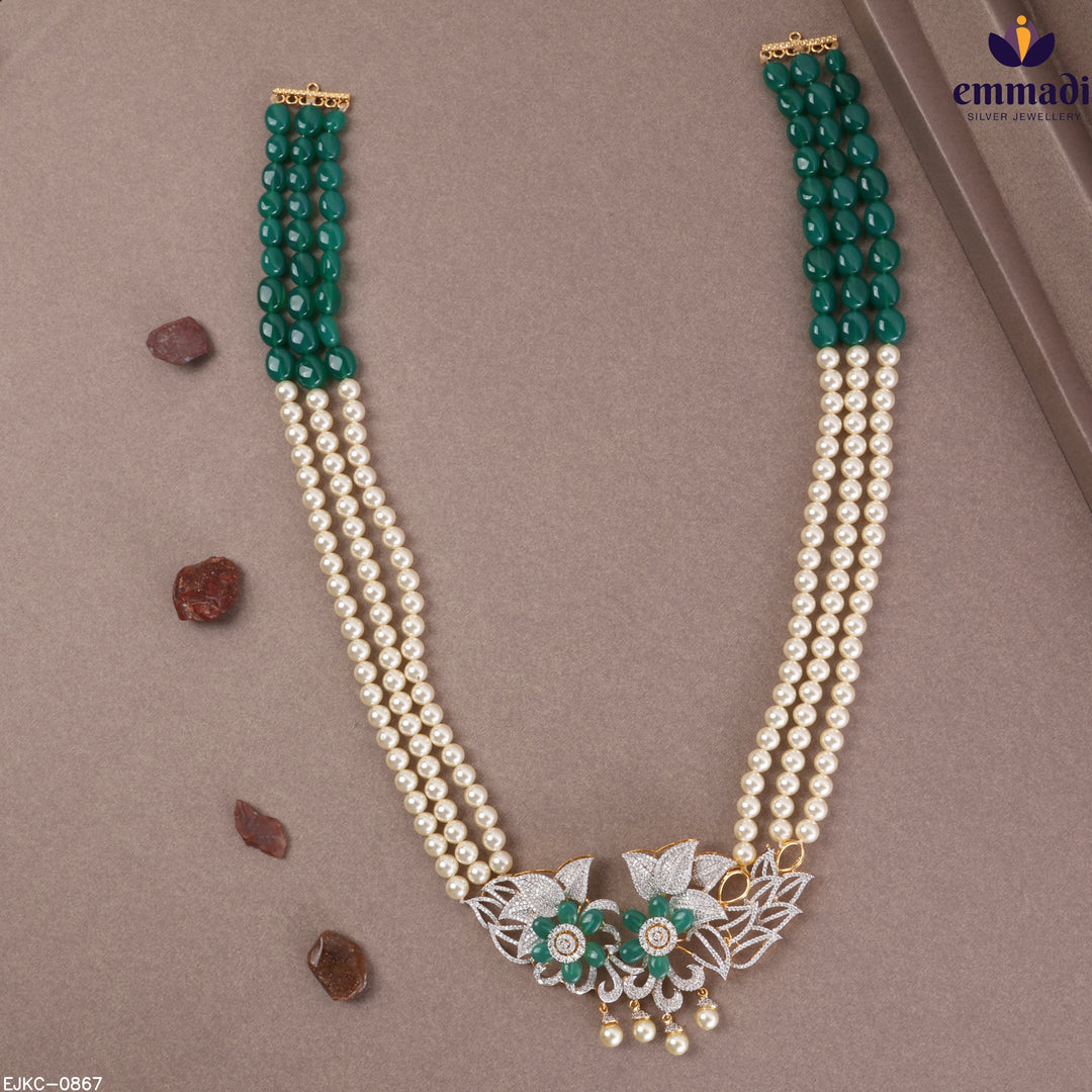Long Necklace Gem Stone