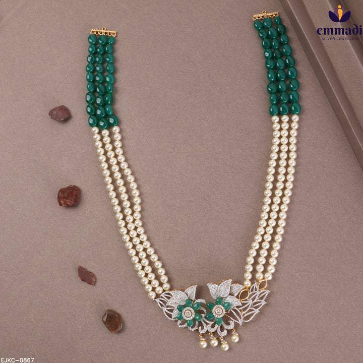 Long Necklace Gem Stone