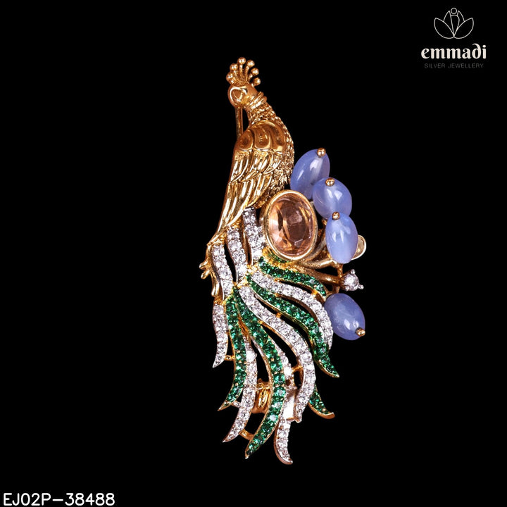 Pendant Brouch Premium Cz