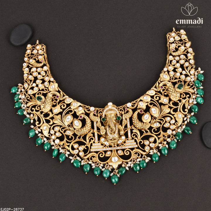 Short Necklace Premium Nakshi