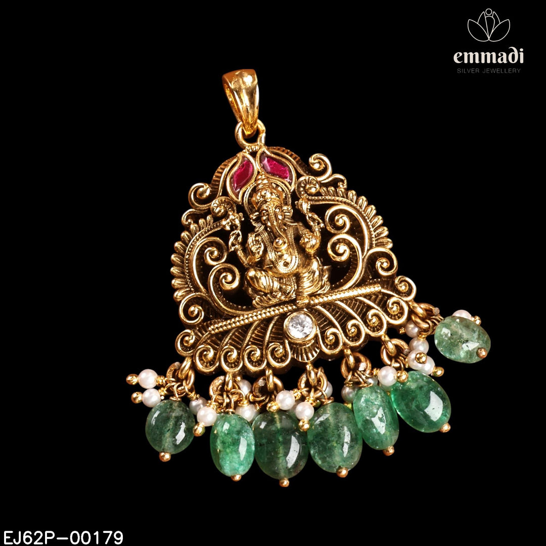 Pendant Premium Kundan Nakshi