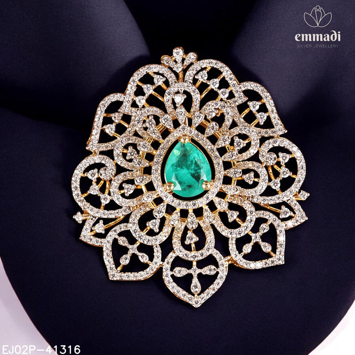 Pendant Brouch Premium Cz