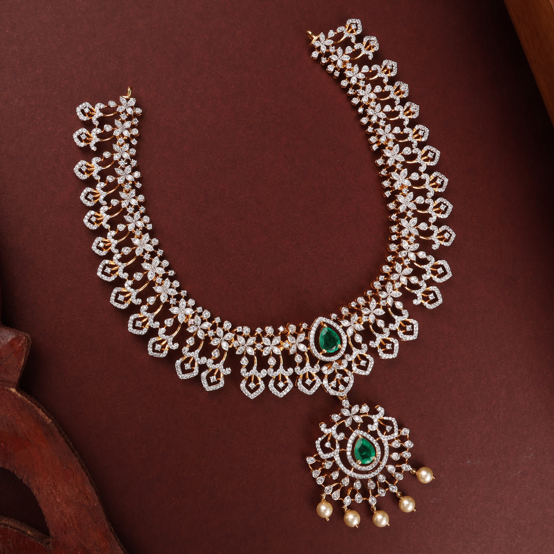 Short Necklace Premium Cz