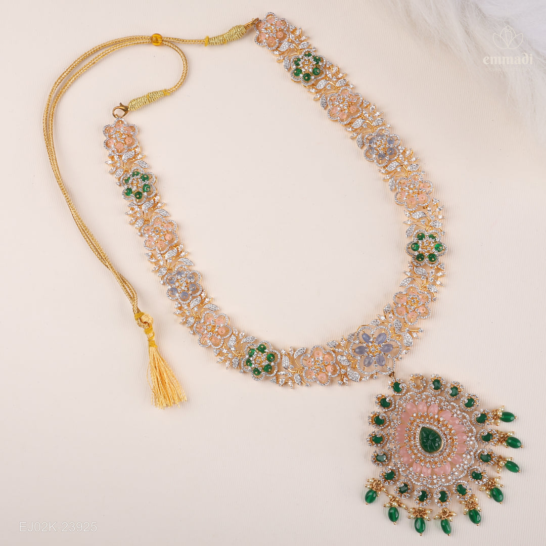 Long Necklace Gem Stone