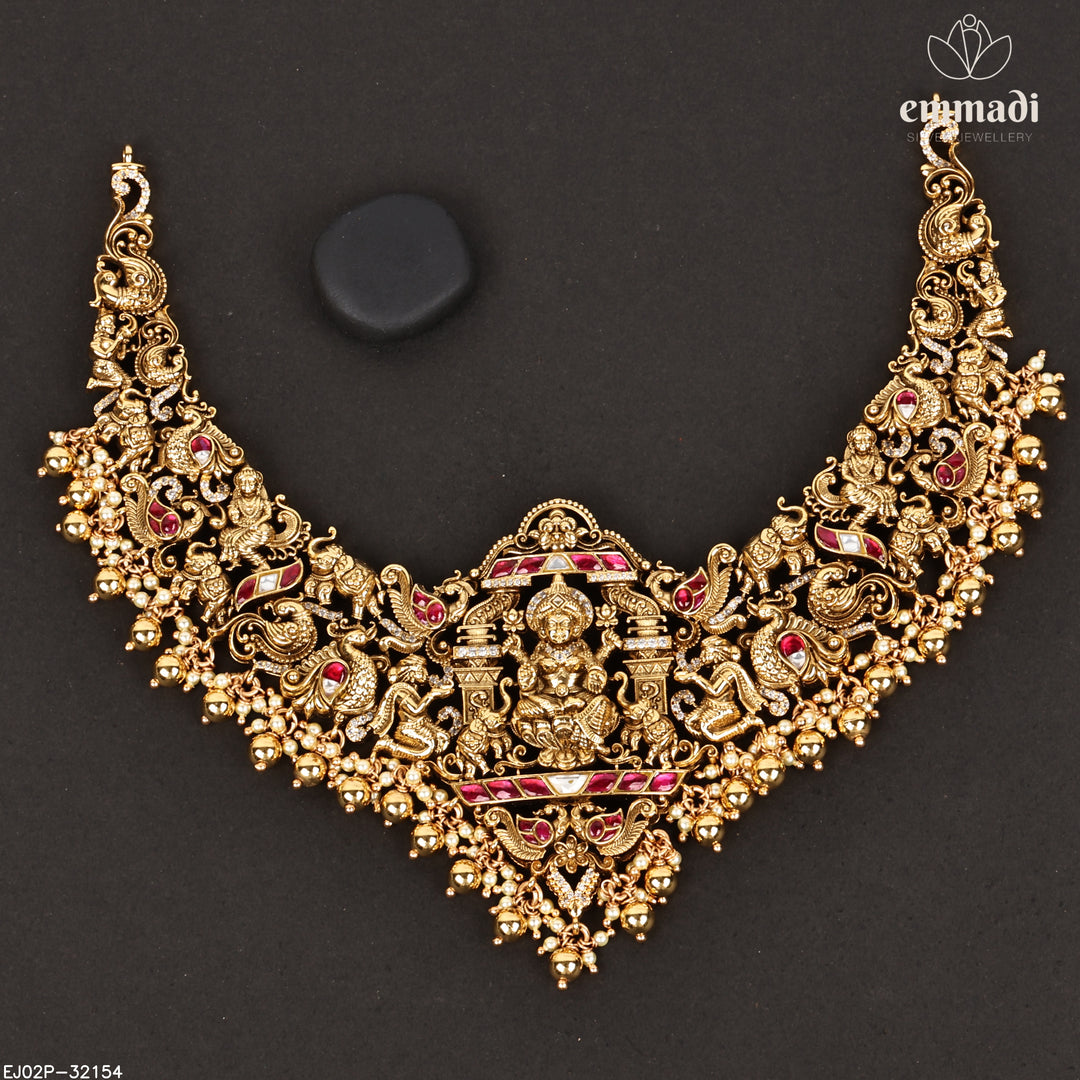 Short Necklace Premium Nakshi