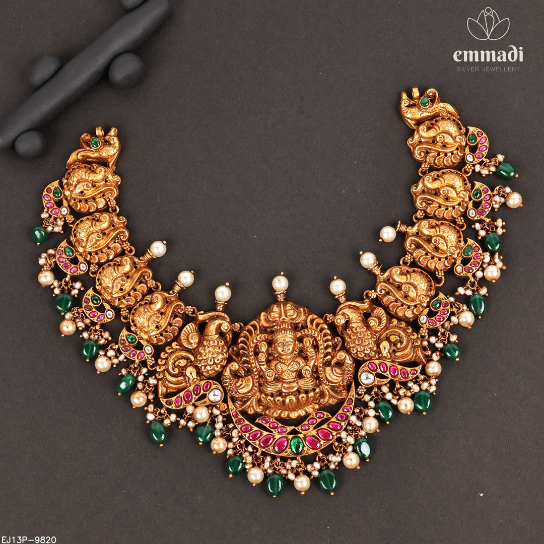 Short Necklace Kundan Nakshi