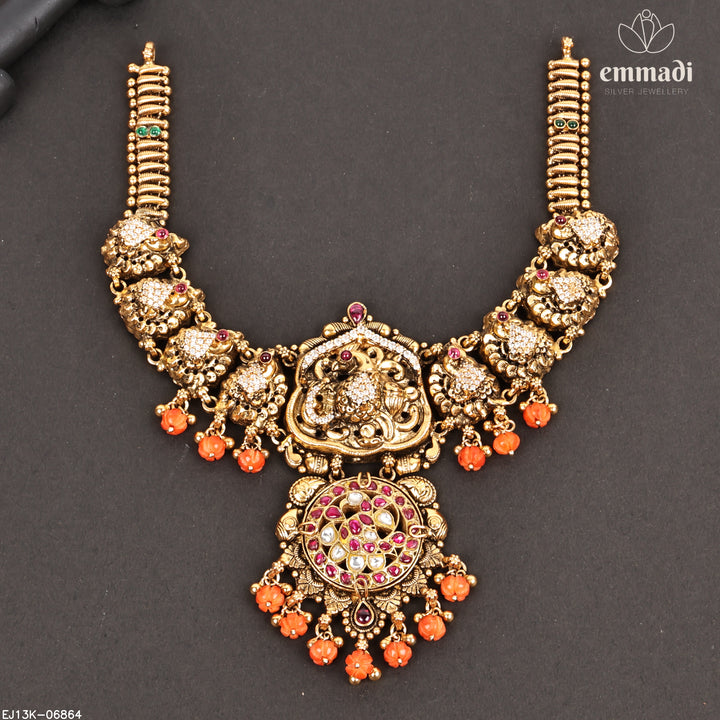 Short Necklace Kundan Nakshi