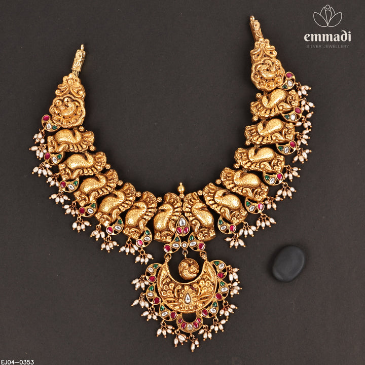 Short Necklace Kundan Nakshi