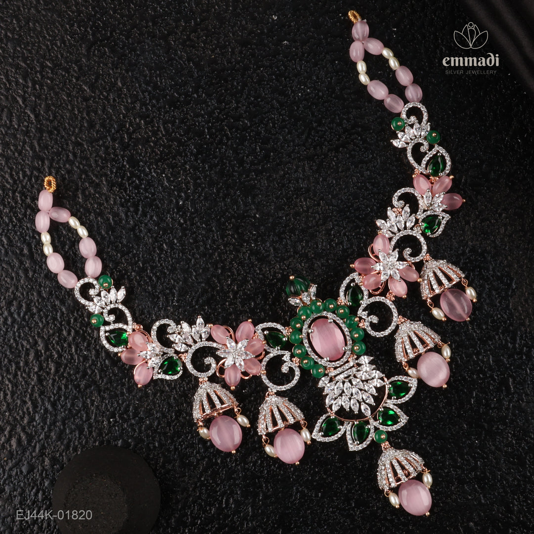 Short Necklace Gem Stone