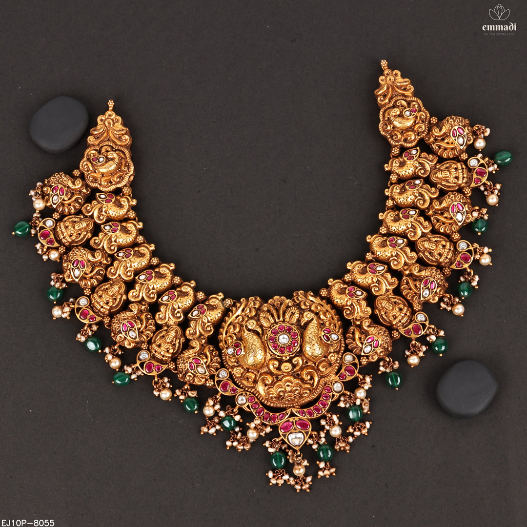 Short Necklace Kundan Nakshi