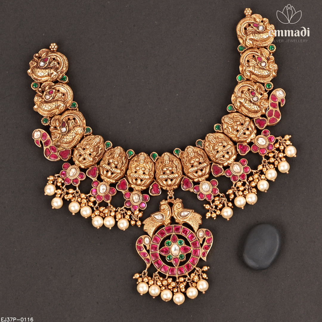 Short Necklace Kundan Nakshi